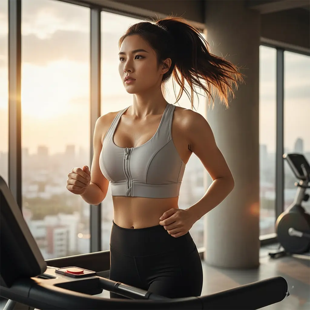 Soutien-Gorge Sport à Zip Frontal Femme | Fort Maintien, Bonnets Fixes Push-Up Lunacomfort