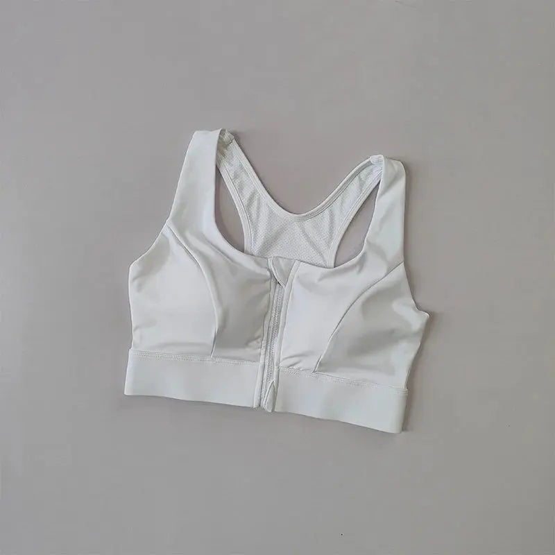 Soutien-Gorge Sport à Zip Frontal Femme | Fort Maintien, Bonnets Fixes Push-Up Lunacomfort