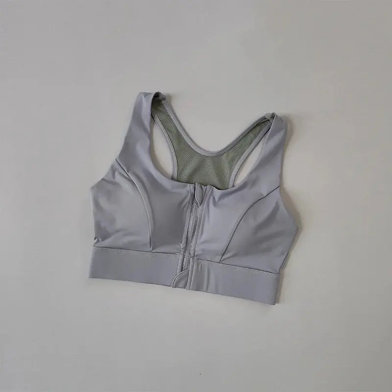 Soutien-Gorge Sport à Zip Frontal Femme | Fort Maintien, Bonnets Fixes Push-Up Lunacomfort