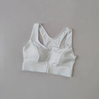 Soutien-Gorge Sport à Zip Frontal Femme | Fort Maintien, Bonnets Fixes Push-Up Lunacomfort