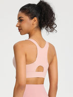 Soutien-Gorge Sport à Zip Frontal Femme | Fort Maintien, Bonnets Fixes Push-Up Lunacomfort